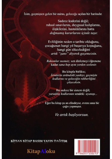 Numeroloji İsim Analizi Yazgının Sırrı Renkli İç Baskı / Özd...