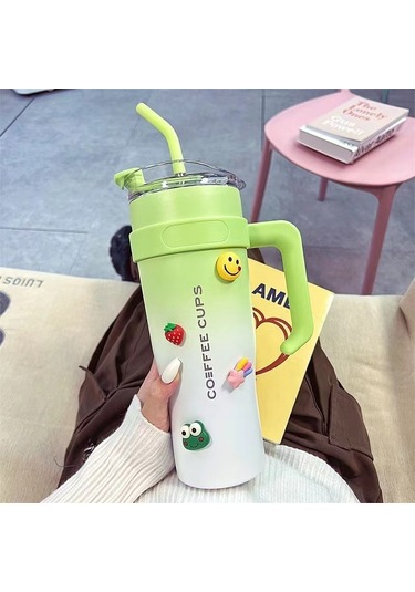 Jifan Dev Termos Bardağı 304 Paslanmazçelik Su Bardağısıyah Siyah