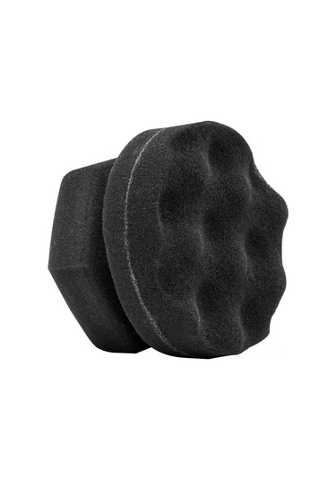 Ximistore9 11cm Büyük Boy Dalgalı Tasarım Lastik Parlaklaştırıcı Sponge - 4 Adet Siyah, El Tutusu, Tekrarlı Kullanım, El Temizliği Sağlar