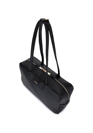 Tamer Tanca Kadın Suni Deri Siyah Kol Çantası 1178 4001 Bn Cnt Sk25-26 Sıyah Dr Siyah