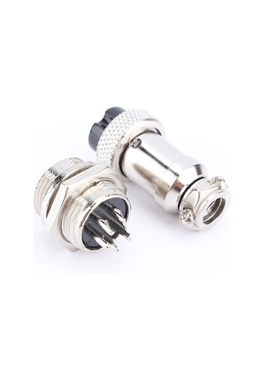 Geeroyoo 5 Pin Metal Hava Uçak Konnektörü Seti Ftiş + Soket - Su Geçirmez, Sıcak Dayanıklı Ve Endüstriyel Kullanım