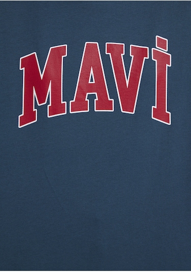 Mavi - Mavi Logo Baskılı Mavi Tişört 1600843-70771 Mavi