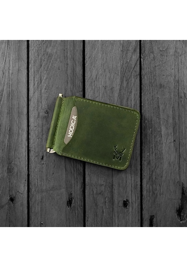 Modica Larga - Hakiki Deri Natürel Para Klipsi Cüzdan 001