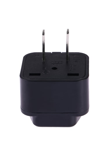 Taşınabilir Evrensel Soket - Abd Fiş Güç Adaptörü Seyahat Şarj Cihazı Siyah