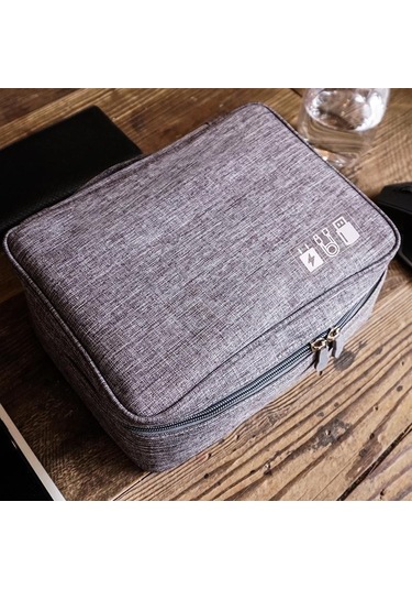 Mor Elektronik Organizatör Seyahat Evrensel Kablo Düzenleyici  Kindle, Akıllı Telefon, Kablo, Şarj Cihazı İçin Gadget Dişli Kutuları