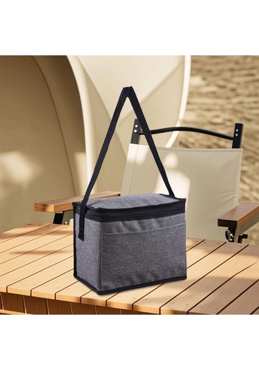 Dolıty Soğutucu Tote Çanta Omuz Askılı Alışveriş Gri Gri