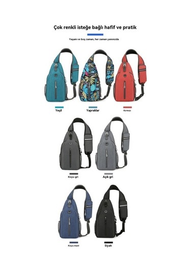 Anxin Shop Yeni Basit Çok Fonksiyonlu Spor Sırt Çantası, Çok Yönlü Banliyö Çantası, Erkek Omuz Çantası, Koyu Taba