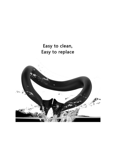 Meta Quest 3 Vr Kulaklık Silikon Yüz Maskesi + Lens Koruyucu Kapak + 2 Rocker Kapağı - Siyah