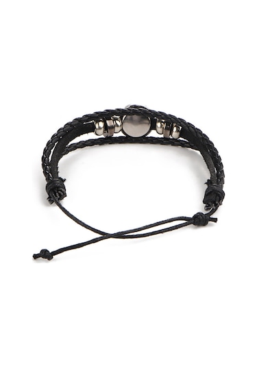 Xindoker Gümüş Renkli İkizler Burcu Deri Bilezik - El Dokuma Vintage Tasarım, Ayarlanabilir Uzunluk, Unik Özelliklerinizi Yansıtan Astoloji Aksesuarı Diğer