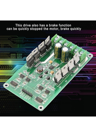 Yaozixa Irf3205 İki Yollu Dc Motor Sürücü Kartı - Güçlü Fren Fonksiyonu İle Yüksek Güçlü H Köprü Tasarımı