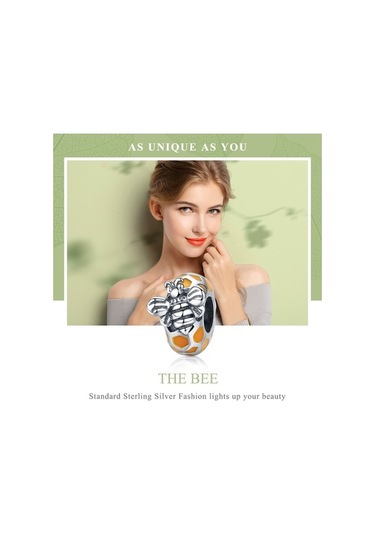 Fastbuy S925 Ayar Gümüş Arı Boncuk Dıy Bilezik Kolye Aksesuarları Çok Renkli Takı El Yapımı Çok Renkli