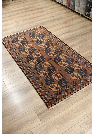 Konya El Dokuma Halı - Yün Üstü Pamuk - Leh1171 Kahverengi