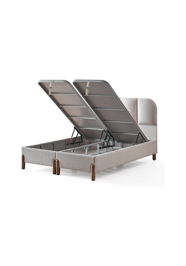 Bohem Prime Çift Kişilik Sandıklı Baza Ve Başlık 2 Li Set Şık Tasarım 150 x 200 CM