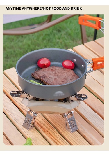 Taşınabilir Gaz Sobası Açık Soba Gümüş