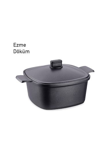 Korkmaz Casterra Kare Döküm Tencere 28x28x12,5