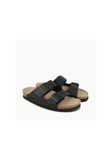 Terlik Erkek Hawaıı G104363 Genuins Vegan Black Vegan Black Siyah