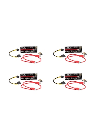 Unichrome 4 Adet V009S Plus PCI-E X1 To X16 Mining Yükseltici Riser