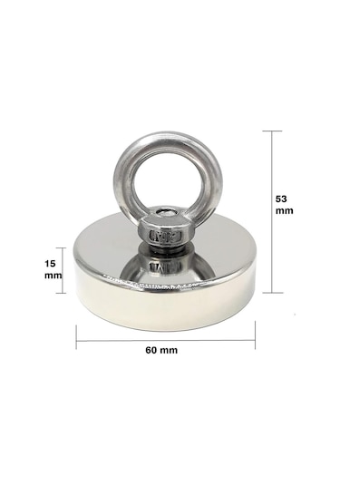 60Mm Fishing Magnet - Neodyum Pot Mıknatıs