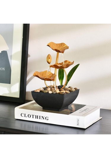 Hangfox Demir Sanat Masaüstü Su Dekorasyonu - Ofis Ve Ev İçin Zenginleyici, Kolay Kurulum, Özel Hediye Seçeneği