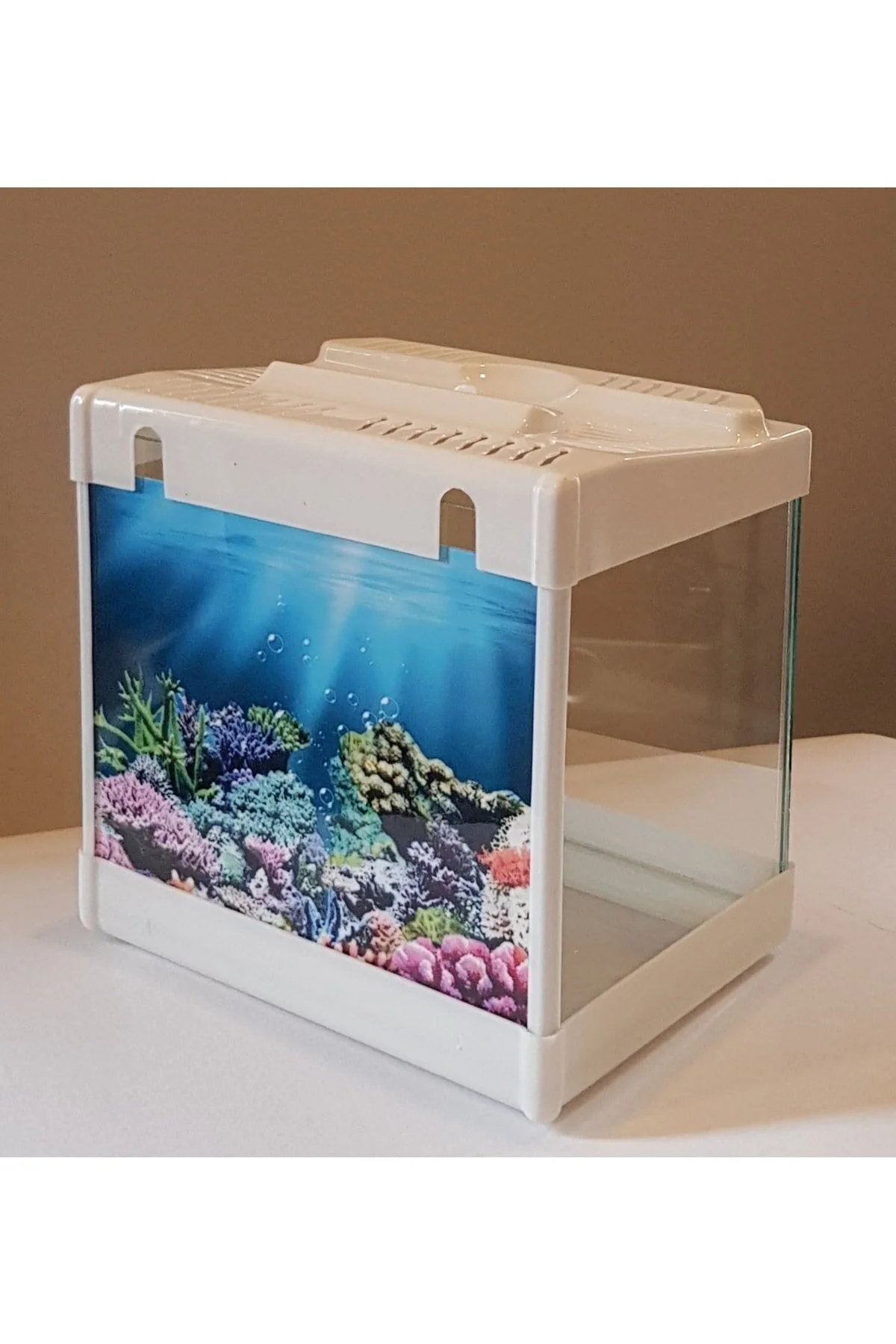 Mini Akvaryum 20cm Beyaz