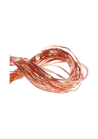 Xindoker "100 Led'li 10 Metre Usb Fotoğraf Klipsli Işık Şeridi - 50 Klipsli Dekoratif Aydınlatma" Beyaz