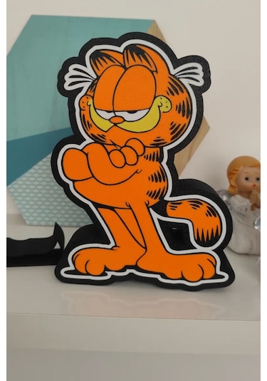 Garfield Tasarımlı Gece Lambası Çok Renkli