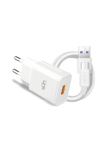 Linktech S661 Qualcomm 3.0 Hızlı Şarj Cihaz Microusb Şarj Kablosu