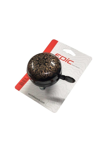 Epic Mandala Desen Metal Bisiklet Zili Siyah