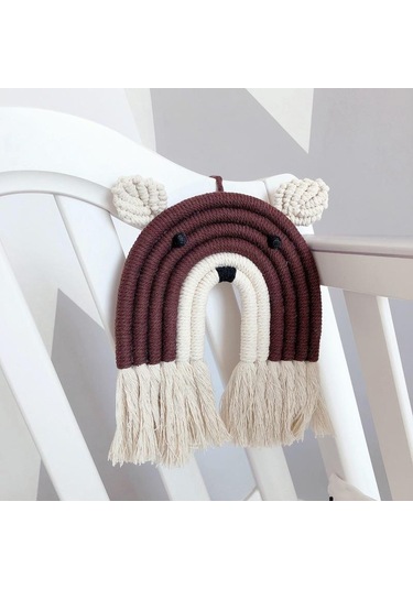 Tilki Ayı Gökkuşağı Geyik Makrome El Dokuma Çocuk Odası Bulut Odası Goblen Dekor Br