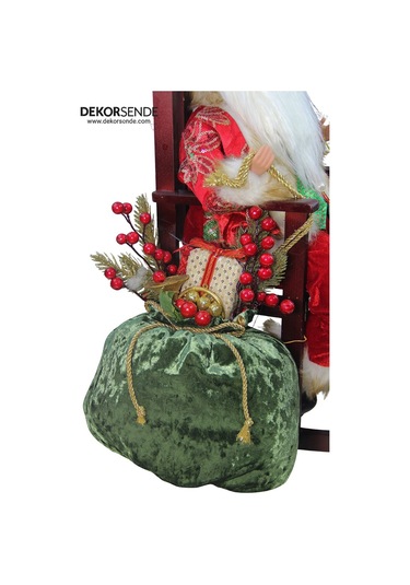 Yılbaşı Süsü Sandalyeli Noel Baba 50x35 Cm