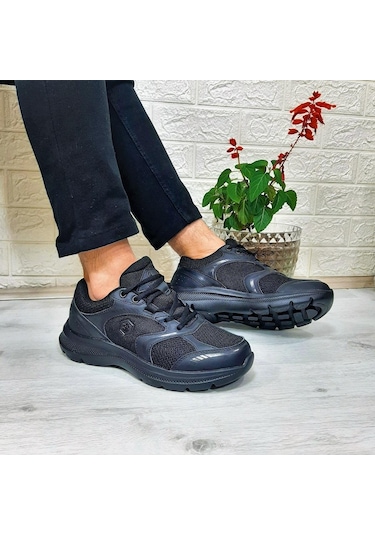 Lumberjack Jumbo Siyah Memoryfoam Hafif Rahat Spor Ayakkabı 001