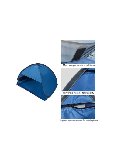 Skycity Güneş Koruyucu Mini Çadır L Boyutu - 80x50x55cm, 0.25kg, Kolay Kurulur Ve Taşınabilir, Mavi Çok Renkli