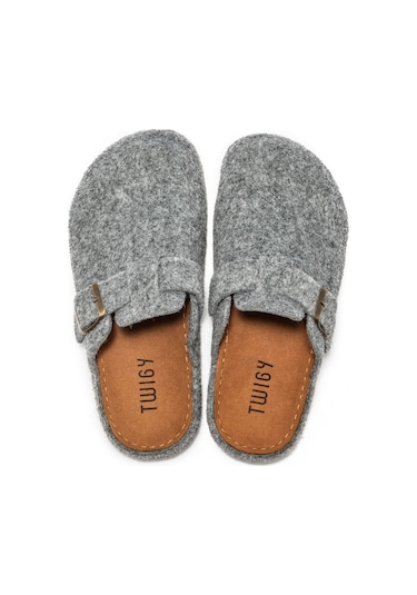 Twigy Tuana Kadın,Garson Boy Ev Terliği Füme 36/40 AA0192 Füme