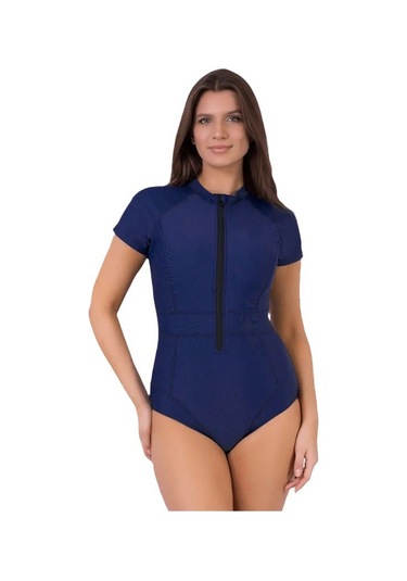 Bayanlar İçin Basit Düz Bikini Mayo Mavi