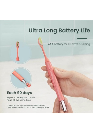 Kırmızı Philips One Serisi Elektrikli Diş Fırçası 1 Aaa Pil Versiyonu Hy1100 Yetişk Elektrikli Diş Elektrikli Diş Fırçası 56739771