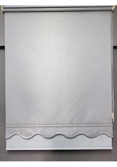 Bbb Keten Kumaşlı Çift Mekanizmalı Tül Stor Perde Tsk1004 Krem