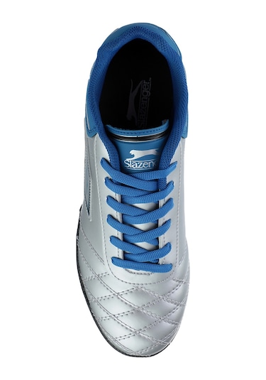Slazenger HUGO HS Çocuk Halı Saha Gri / Mavi Futbol Ayakkabısı