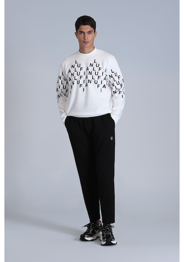 Lufian Rose Erkek Sweatshirt Kırık Beyaz Kırık Beyaz 112030159100510 Kırık Beyaz