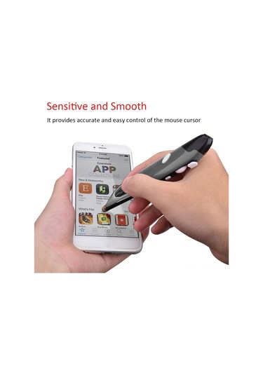 Geeksen Kablosuz Dokunmatik Kalem - 1600dpı, 10m Menzil, Pc/laptop/tablet İçin Çok Fonksiyonlu Stylus Ve Sunum Kolu 001