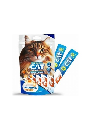 Eurogold Cat Somonlu Karidesli Kedi Ödül Maması 5 x 15 G