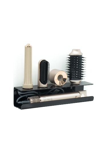 Airwrap Pleksi Düzenleyici, Airwrap Uyumlu Düzenleyici Saç Şekillendirici Standı Banyo Askısı Siyah