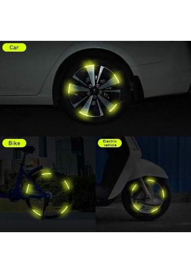 Yeşil Evrensel Araba Yansıtıcı Bant Uyarı Işareti Yansıtıcı Açık Uyarı Şerit Aksesuarları Bmw Için Dış Araba Kapı Çıkartmalar