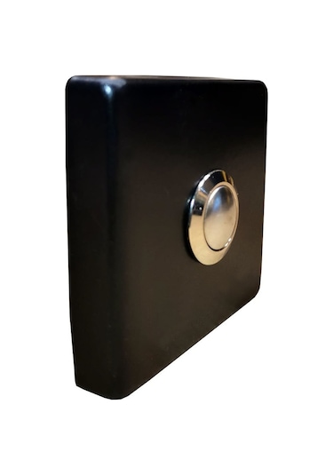 Siyah Paslanmaz Tek Kontak Zil Butonu