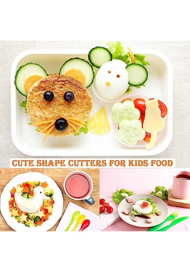 Sebze Kesici Şekil Seti Mini Kurabiye Kesici Seti Meyve Bisküvi Diğer
