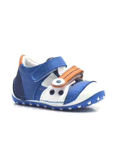 Hapshoe Hakiki Deri Turuncu Cırtlı Yazlık Ilk Adım Ayakkabı (371976777) Turuncu