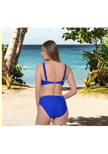 Shopiolog Kadın Düz Kruvaze Bikini