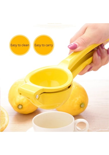 Liangmei Ev Manuel Limon Sıkacağı Alüminyum Alaşım El Preslenmiş Sarı