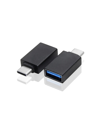 Type C To USB 3.0 Otg Çevirici Veri Aktarım Dönüştürücü Siyah