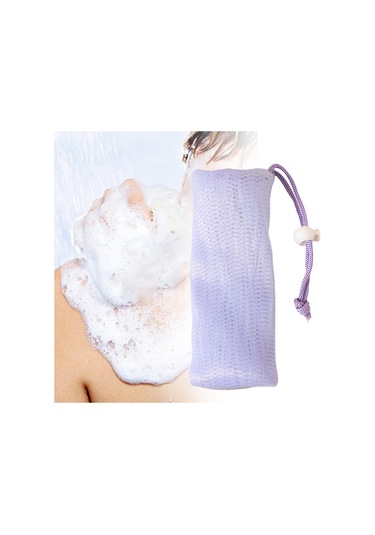 Homyl Sabun Köpüğü Örgü Çanta, Tasarrufu Kese, Banyo Için