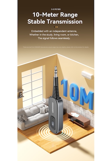 Bt10 Bluetooth 5.1 Çevirici Adaptör İkili Mode/lisanslı Araba Müz